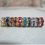 Wavy Crystal Spacer Beads - 25